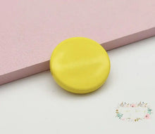 Load image into Gallery viewer, 31mm Round Bead with Straight Hole Flatback Holder - Available in Different Colors Yellow Flatback Holders
