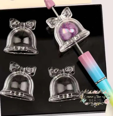 33Mm Christmas Bell Shaped Fillable Bead