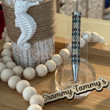Load image into Gallery viewer, LoVe Beadable Pen - Argile Black &amp; Tan
