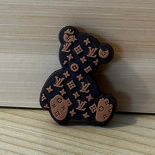 Load image into Gallery viewer, L0Ve Brown Teddy Bear Silicone Focal Bead
