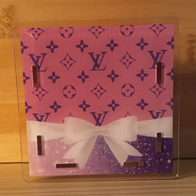 Load image into Gallery viewer, Pink/Purple Love with Bow - Acrylic Pen/Pencil Holder
