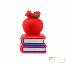 Load image into Gallery viewer, 3D Apple &amp; Books Silicone Focal Bead
