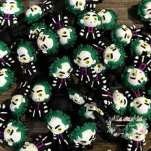 Load image into Gallery viewer, 3D Beetlejuice Silicone Focal Bead Silicone Focal Bead

