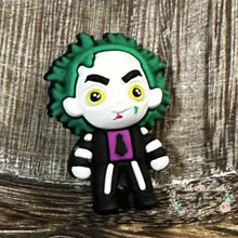 Load image into Gallery viewer, 3D Beetlejuice Silicone Focal Bead Silicone Focal Bead
