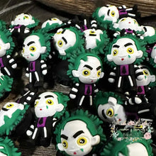 Load image into Gallery viewer, 3D Beetlejuice Silicone Focal Bead Silicone Focal Bead
