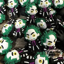 Load image into Gallery viewer, 3D Beetlejuice Silicone Focal Bead Silicone Focal Bead
