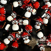 Load image into Gallery viewer, 3D Christmas Penquin Silicone Focal Bead 3d Silicone Focal Bead
