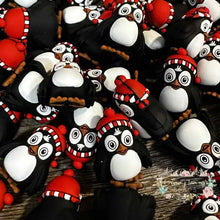 Load image into Gallery viewer, 3D Christmas Penquin Silicone Focal Bead 3d Silicone Focal Bead
