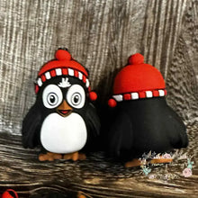 Load image into Gallery viewer, 3D Christmas Penquin Silicone Focal Bead 3d Silicone Focal Bead
