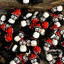 Load image into Gallery viewer, 3D Christmas Penquin Silicone Focal Bead 3d Silicone Focal Bead
