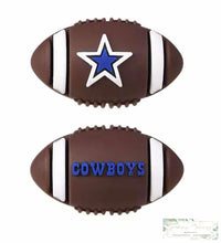 Load image into Gallery viewer, 3D Football - Dallas Silicone Focal Bead Beads
