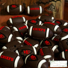 Load image into Gallery viewer, 3D Football - Kc Silicone Focal Bead 3D Beads
