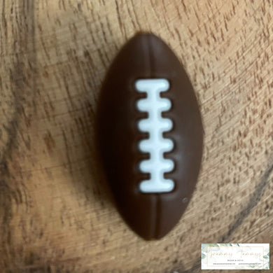 3D Football - Silicone Focal Bead