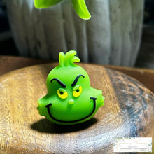 Load image into Gallery viewer, 3D Green Man Silicone Focal Bead Beads
