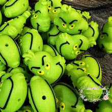 Load image into Gallery viewer, 3D Grinch Silicone Focal Bead 3d Silicone Focal Bead
