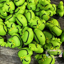 Load image into Gallery viewer, 3D Grinch Silicone Focal Bead 3d Silicone Focal Bead
