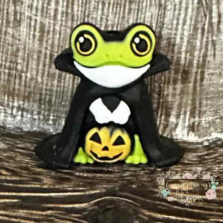 3D Halloween Frog Silicone Focal Bead Silicone Focal Bead