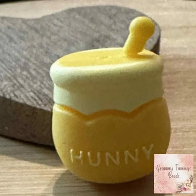 3D Hunny Pot - Silicone Focal Bead Silicone Focal Bead