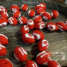 Load image into Gallery viewer, 3D Kansas City Football Silicone Focal Bead Silicone Focal Bead
