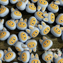 Load image into Gallery viewer, 3d LaBuBu Blue Silicone Focal Bead 3d Silicone Focal Bead
