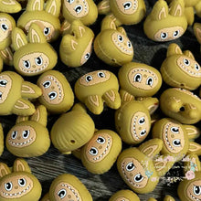 Load image into Gallery viewer, 3D Labubus Brown Silicone Focal Bead Silicone Focal Bead
