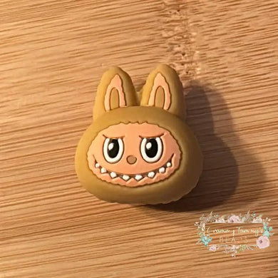 3D Labubus - Brown Silicone Focal Bead Silicone Focal Bead