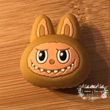 Load image into Gallery viewer, 3D Labubus - Brown Silicone Focal Bead Silicone Focal Bead
