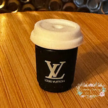 Load image into Gallery viewer, 3D Love Black &amp; White Cup Silicone Focal Bead 3d Silicone Focal Bead
