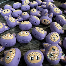 Load image into Gallery viewer, 3D LuBuBus Purple Silicone Focal Bead Silicone Focal Bead
