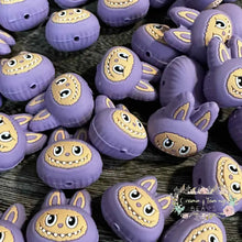 Load image into Gallery viewer, 3D LuBuBus Purple Silicone Focal Bead Silicone Focal Bead
