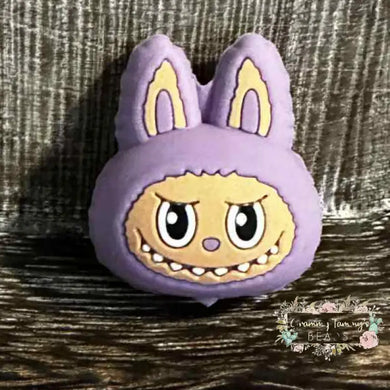 3D LuBuBus Purple Silicone Focal Bead Silicone Focal Bead