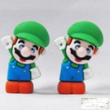 Load image into Gallery viewer, 3D Luigi Silicone Focal Bead Beads
