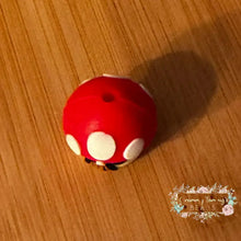 Load image into Gallery viewer, 3D Mushroom - Red - Silicone Focal Bead Silicone Focal Bead
