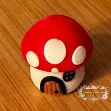 Load image into Gallery viewer, 3D Mushroom - Red - Silicone Focal Bead Silicone Focal Bead
