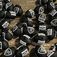 Load image into Gallery viewer, 3D Raiders Football Silicone Focal Bead 3d Silicone Focal Bead
