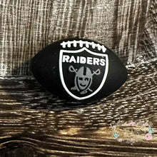 Load image into Gallery viewer, 3D Raiders Football Silicone Focal Bead 3d Silicone Focal Bead
