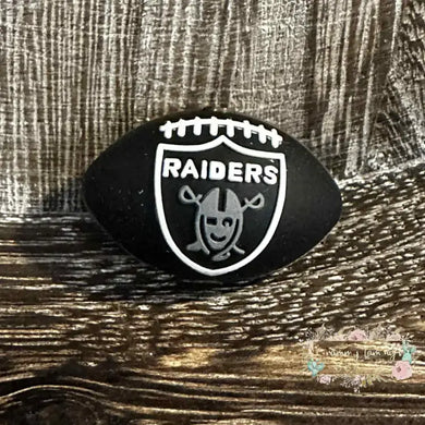 3D Raiders Football Silicone Focal Bead 3d Silicone Focal Bead