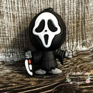 3D Scream Silicone Focal Bead Silicone Focal Bead