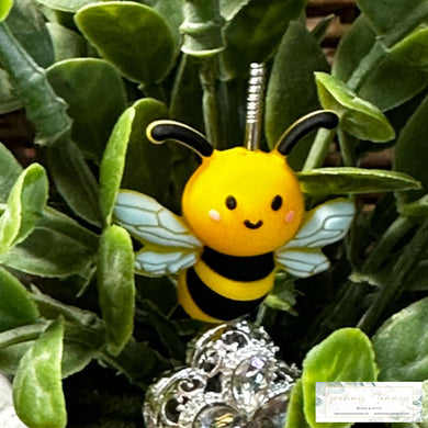 3D Silicone Focal Bead - Bee 1 Count Beads