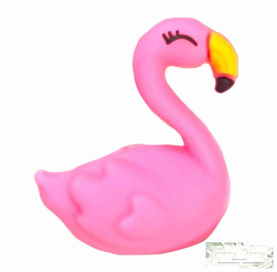 3D Silicone Focal Bead - Flamingo 1 Count Beads