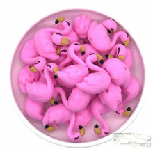 Load image into Gallery viewer, 3D Silicone Focal Bead - Flamingo 1 Count Beads
