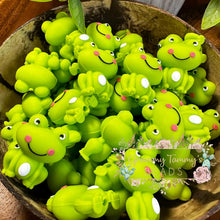 Load image into Gallery viewer, 3D Silicone Focal Bead - Frog Large 1 Count Beads
