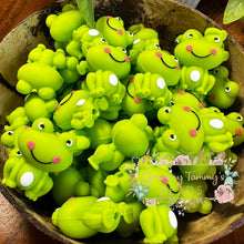 Load image into Gallery viewer, 3D Silicone Focal Bead - Frog Large 1 Count Beads
