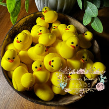 Load image into Gallery viewer, 3D Silicone Focal Bead - Rubber Duckie 1 Count Beads
