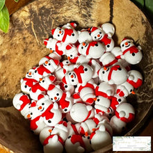 Load image into Gallery viewer, 3D Silicone Focal Bead - Snowman 1 Count Beads
