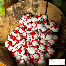 Load image into Gallery viewer, 3D Silicone Focal Bead - Snowman 1 Count Beads
