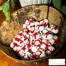 Load image into Gallery viewer, 3D Silicone Focal Bead - Snowman 1 Count Beads
