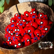 Load image into Gallery viewer, 3D Silicone Focal Bead - Spiderman 1 Count Beads
