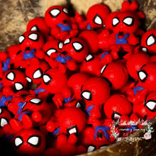 Load image into Gallery viewer, 3D Silicone Focal Bead - Spiderman 1 Count Beads
