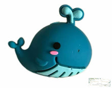 Load image into Gallery viewer, 3D Silicone Focal Bead - Whale 1 Count Beads
